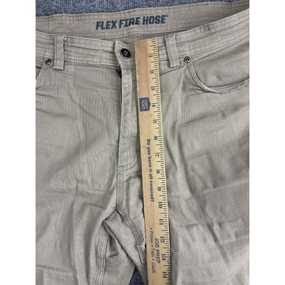 Duluth Flex Fire Hose Pants Mens 36x32 Tan Standard Fit Canvas Work Durable - Picture 6 of 12